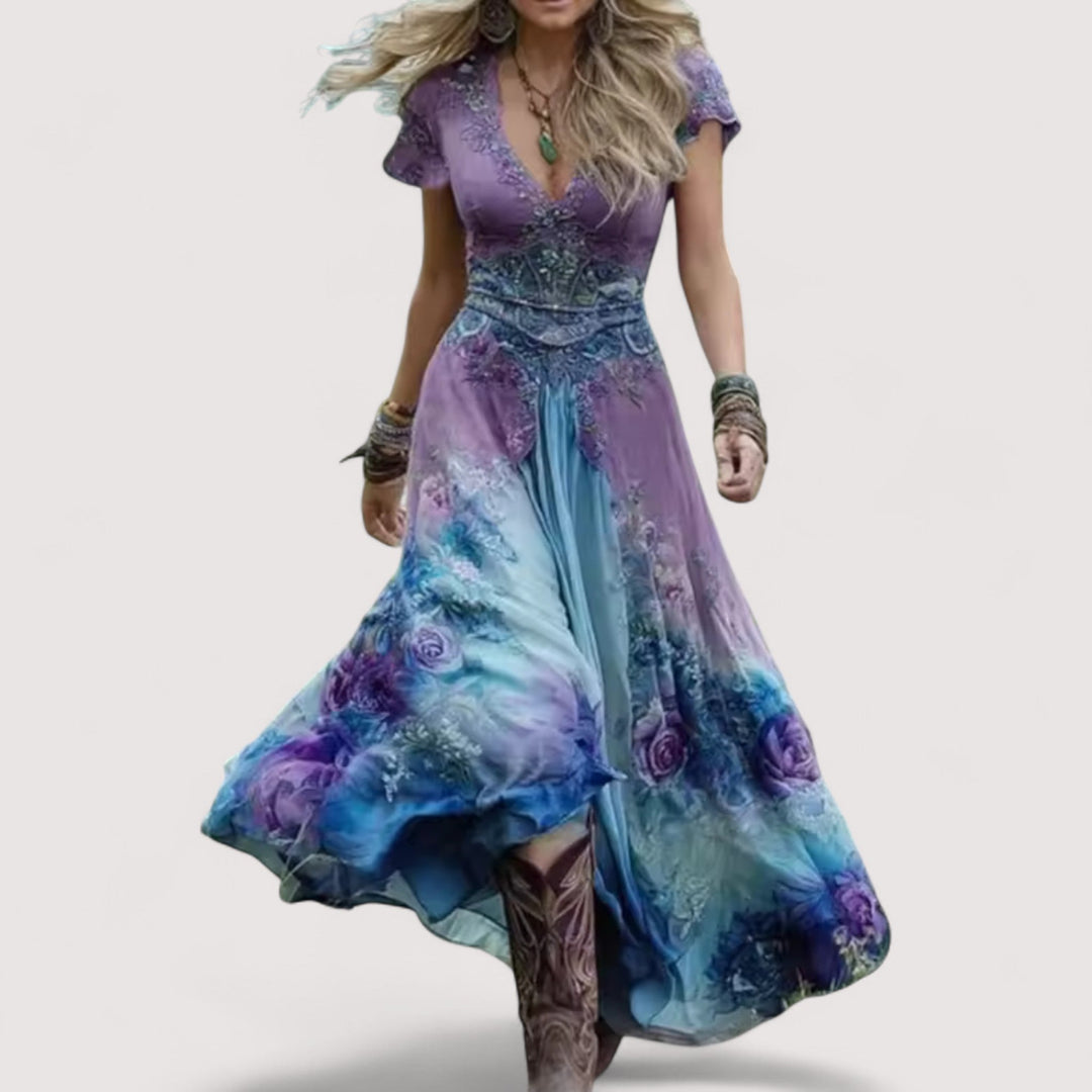 Viviane™ | Fliessendes Blumenkleid