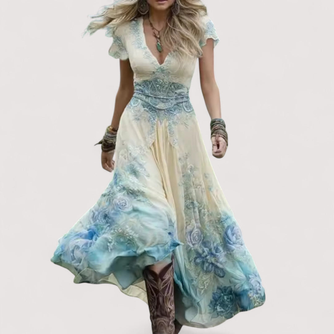 Viviane™ | Fliessendes Blumenkleid